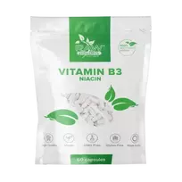 RAW POWDERS Niacinas (Vitaminas B3) - 60 kaps.