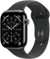 Apple Watch Series 11 GPS + Cellular 42mm Slate Titanium Case | Black Sport Band - S/M | MF8R4MP/A | 195950629644