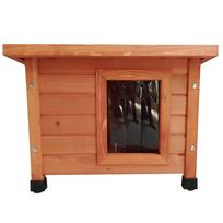 Lauko namelis katėms rudos spalvos 57x45x43cm mediena