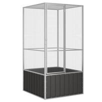 Paukščių narvas antracito 111x107x2115cm plienas