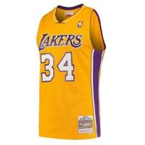Mitchell & Ness Los Angeles Lakers Light Gold - Dydis Shaquille O'Neal - Dydis L (SMJYGS18179-LALLTGD9 Marškinėliai)