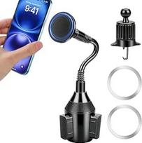 "EEEKit 2-in-1" automobilinis mobiliojo telefono laikiklis, magnetinis gėrimų laikiklis ir ventiliacijos laikiklis, automobilinis puodelio laikiklis, suderinamas su "MagSafe", skirtas "iPhone 17/16/15/14/13 Pro Max", "Galaxy" ir visiems mobiliesiems telef