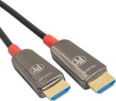 "FeinTech" 8K HDMI šviesolaidinis kabelis 12 m, 4K 120 Hz, 1440p 144 Hz, skirtas HDMI 2.1 žaidimams, HDMI kabelis PS5 Xbox PC TV, 48Gbps, palaiko eARC, CEC, VRR, HDR, Dolby Atmos, 3D, VMI90120
