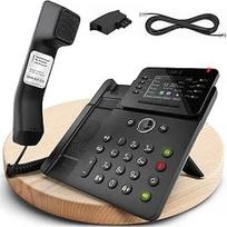 "Gequdio" IP telefono GX3+ komplektas su maitinimo adapteriu - SIP VoIP - suderinamas su "Fritzbox", "Telecom" - laisvų rankų įranga ir spalvotas ekranas - vokiška instrukcija (PDF), skirta "Fritz Box", "Sipgate", "Telecom Speedport".