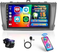 "Hikity" 2+64G automobilinė radijo navigacijos sistema "Toyota Avensis T27" 2008-2015 m. su belaidžiu "Carplay" "Android Car Mirror Link", 9 colių jutiklinio ekrano radijo imtuvas "Android 13" su "WiFi" GPS "Bluetooth" FM RDS EQ SWC