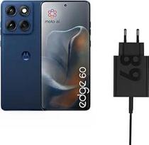 "Motorola Edge 60" išmanusis telefonas "Pantone Gibraltar Sea" + "Motorola 68W TurboPower" įkroviklis