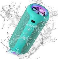 "Ortizan Bluetooth" garsiakalbis, "Bluetooth" dėžutė su LED šviesa, nešiojama mini muzikos dėžutė su laisvų rankų funkcija, IPX7 apsauga nuo vandens ir 360° erdvinis garsas, belaidis lauko garsiakalbis su AUX, TF