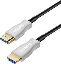 "PremiumCord 4K Optical Active Ultra High Speed HDMI 2.0 Fiber Optic Cable M/M, 18Gbps, suderinamas su 4K@60Hz vaizdo įrašu, 3D, Edid, ARC, HDR, Dolby TrueHD, paauksuotomis jungtimis, 15 m