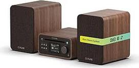 "Pure Classic Stereo Mini Micro HiFi" sistema su CD grotuvu, DAB+ radijo imtuvu, "Bluetooth", 5.3 USB, AUX, ausinių lizdas, nuotolinio valdymo pultas, 40 W Stereo, medžio efektas, kavos/baltalksnio spalvos
