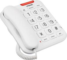 "VTech CL1100" laidinis fiksuotojo ryšio telefonas su kalbančiais numeriais ir dideliu mygtuku, optiniu skambučio indikatoriumi, greitojo rinkimo funkcija, garsiakalbiu