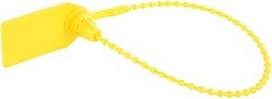 100 250 mm plastikinių 250 mm ilgio plastikinių kabelių raiščių, savaime užsifiksuojančių apsauginių raiščių, etikečių lagaminams, batams, krepšiams, skirtų naudoti patalpose ir lauke (geltonos spalvos)
