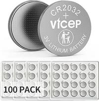 100 vnt. CR2032 baterijų CR 2032 3 V ličio mygtukinių elementų, skirtų automobilių raktų pakabukams, laikrodžiams, skaičiuotuvams, LED žibintams ir kt., paletinė pakuotė