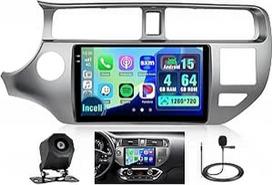 4+64G Android automobilinis radijas su ekranu KIA Rio 2012-2015 m. Belaidis Carplay, automobilinis radijas su navigacija, 9 colių ekranas, Android Car/FM/RDS/Reversing Cam