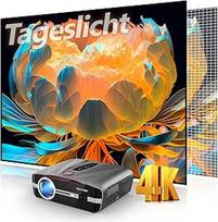 4K projektorius Ultra HD 2300ANSI dienos šviesos projektorius Namų kinas HDR10 "WiFi6" "Bluetooth" NFC "Smart Android" projektoriai Automatinis fokusavimas / trapezoidinė korekcija HDMI ARC USB WLAN Srautinio transliavimo programos Kinas Žaidimai Filmai