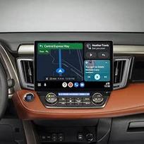 Automobilinis radijas "Toyota RAV4 2013-2018 Android 15", 13,1 colio 2K QLED ekranas su DSP, "Bluetooth 5.0", "Android Car" belaidis "Carplay", GPS navigacija, dviejų juostų "WiFi", galinio vaizdo kamera