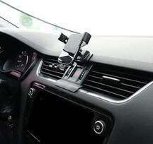 Automobilinis telefono laikiklis, suderinamas su "Skoda Octavia 3" Priedų stovas mobiliesiems telefonams 2016 2017 2018 2019 m. (skirtas "Octavia 3" 2016-2019 m.)