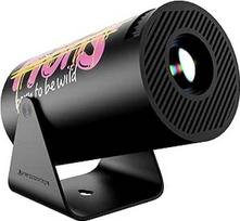 HY300 Pro nešiojamasis mini projektorius su "WiFi 6" ir "Bluetooth 5.0" išmaniuoju projektoriumi 1080P palaikomas 4K vaizdo projektorius su integruotu "Android 11.0" (PINK)