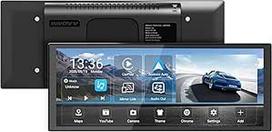 INNOVV V2 10,3 colio belaidis ekranas "Apple CarPlay" ir "Android" automobiliams, 1920×720 IPS jutiklinis ekranas automobilio GPS navigacijai, "Mirror Link", "Siri" su reguliuojamu "Magic Stand" stovu