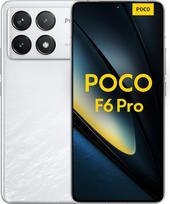 Išmanusis telefonas "Poco F6 Pro", 12 + 256GB mobilusis telefonas be sutarties, 120 Hz 6,67 colių WQHD+ AMOLED ekranas, 50 MP OIS triguba kamera, 5000 mAh, 120 W HyperCharge, dvi SIM kortelės, baltas