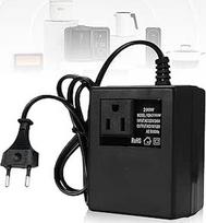 Įtampos keitiklis transformatorius iš 220 V į 110 V, 200 W maitinimo adapteris, mažinantis maitinimo šaltinį Kelioninis maitinimo adapterio įtampos keitiklis, ES kištukas