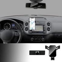 KUNGKIC Automobilinis universalus automobilinis telefono laikiklis, suderinamas su "Volkswagen VW Tiguan 2012-2016" oro ventiliacijos telefono laikikliu Reguliuojamas automobilinis telefono laikiklis, tinkamas 4-6,2 colių telefonui (juodas)