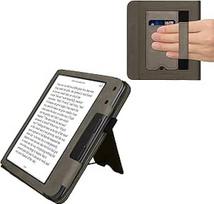 kwmobile Apsauginis dėklas, suderinamas su "Kobo Kobo Libra Colour/Tolino Vision Colour Flip Case - dangtelis su dirželiu rankai - Dandelion Love Grey