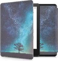 kwmobile Klapphülle kompatibel mit Amazon Kindle Paperwhite 11. Generation 2021 Hülle - Flipcase für Kindle Paperwhite Hülle mit Magnetverschluss - Galaxie Baum Wiese