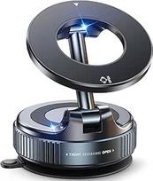 Magnetinis automobilinis telefono laikiklis su siurbtuku - 360° reguliuojamas sulankstomas telefono laikiklis prietaisų skydeliui ir priekiniam stiklui, suderinamas su iPhone 12-17/MagSafe