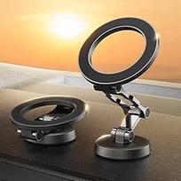 MagSafe automobilinis magnetas, stiprus magnetas, 360° sukimosi kampu, stiprūs 3M klijai, sulankstomas ir visiškai metalinis, prietaisų skydelio stiklo skydelio automobilinis laikiklis Magsafe mobiliajam telefonui