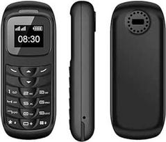 Mažiausias mini mobilusis telefonas GSM atrakintas mažyčio dydžio BM70 mobilusis telefonas (juodas)