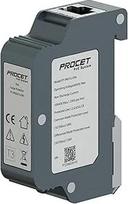 PROCET Ethernet viršįtampių apsauga nuo viršįtampių Gigabit DIN bėgis - 20KV IEEE802.3bt/PoE++ iki 120W Gigabit PoE 10KA žaibolaidis, -40℉ iki 185℉, pramoninis cinko lydinys, dujų išleidimo vamzdelis-PT-PR01G-DIN