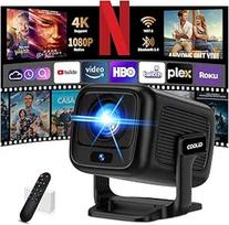 Projektorius 4K projektorius 1080P [automatinis fokusavimas ir 2026 atnaujinimas] Mini projektorius su 5G WiFi 6 ir BT 5.4 Nešiojamasis projektorius su automatine specialia korekcija 180° pasukimo kampu TV Stick/USB/Laptop/PC
