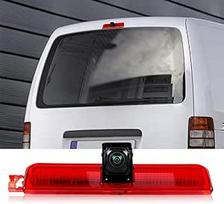 SIXWIN 720P galinio vaizdo kamera su stabdžių žibintu, automobilio atbulinės eigos kamera, skirta "VW Caddy" 2003-2015 m., 140° platus kampas, IP67 atsparumas vandeniui, naktinis matymas su infraraudonaisiais spinduliais