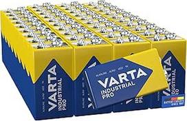 VARTA baterijos 9V blokas, 40 v vienetų, pramoninės, šarminės baterijos, laikymo pakuotė, skirtos dūmų detektoriams, gaisro ir gaisro detektoriams