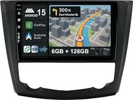 [6G + 128G] IPS 9 colių "Android 15" automobilinis radijas "Renault Kadjar 2015-2019" su "Navi Octa Core" [Integruotas "CarPlay"/"Android Car"/"DSP"/"Mirror Link"/"GPS Navi"/360 kamera"/"Bluetooth 5.0"/"WiFi"/"USB