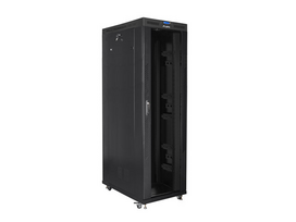 įrengimo Stovas 19" 42u 800x1200 Black Lcd Glass Door Lanberg (flat Pack)