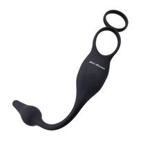 Analinis kaištis Evolved Novelties Plug & Tug, juodas