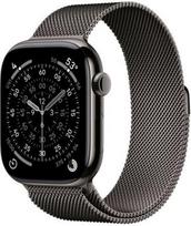 Apple Watch Series 11 GPS + Cellular 46mm Slate Titanium Case with Slate Milanese Loop - M/L | Apple MFD44ET/A | 195950479454