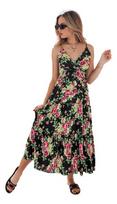 Moteriška juoda ilga suknelė Missblossy, XL/XXL