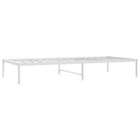 vidaXL Metalinis lovos rėmas, baltos spalvos, 90x200cm
