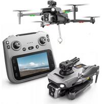Dronas K19 MAX su dideliu LCD ekranu 8K su daiktų numetimo funkcija