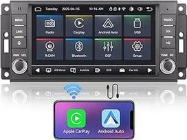 "Linux" automobilinis radijo imtuvas "Flash Start" Jeep Wrangler radijui 2007-2018 Chrysler Dodge Ram 1500 | Wireless CarPlay/Android Car/Bluetooth/FM/AM/RDS/USB | DSP 100W