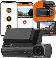 "Mio MiVue 955WD Pro Dash Cam" automobilinė vaizdo kamera, 4K 3840 x 2160P priekinė kamera, Full HD 1080P galinė kamera, 2,7 colio IPS ekranas, "Wi-Fi", dviguba STARVIS 2 (IMX678, IMX662), GPS, HDR įrašymas