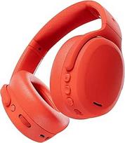 "Skullcandy Crusher ANC 2" belaidės "Bluetooth" ausinės per ausis, daugiajutiminis bosų garsas, aktyvus triukšmo slopinimas, 60 valandų veikianti baterija - raudonos spalvos