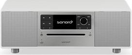 "sonoro Prestige" kompaktinė sistema su CD grotuvu, "Bluetooth" ir internetiniu radiju (FM, "Wi-Fi", DAB Plus, "Spotify", "Amazon", "Deezer"), balta