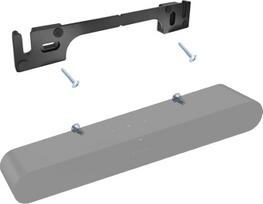 "Sonos Ray Soundbar" sieninis laikiklis (tvirtas metalas, patvarus dažymas, lengvai montuojamas ant sienos, suderinamas su "Sonos Ray", juodas)
