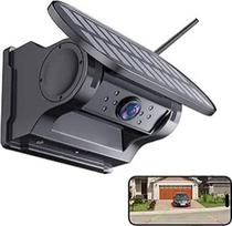 "WiFi" saulės belaidė atbulinės eigos kamera, magnetinė belaidė atbulinės eigos kamera su 9600 mAh, 1080P IR naktinio matymo DVR įrašymas, IP67 atspari vandeniui, magnetinė stovėjimo kamera sunkvežimiams, nameliams ant ratų, furgonams