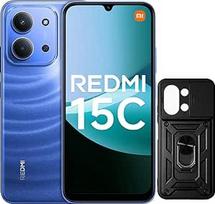 "XIAOMI Redmi 15C" išmanusis telefonas - 4GB / 256GB, 6,9 colių ekranas, 120 Hz, 50 MP dviguba kamera, 6000 mAh mėlyna, be įkrovimo adapterio (su mobiliojo telefono dėklu)