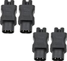 4 vnt IEC320 C8 į IEC320 C5 maitinimo laido adapteris C8 į C5 konverteris Universalus 10A 250V konverteris nešiojamojo kompiuterio maitinimo šaltiniui UPS serveriui