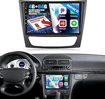 4G + 64G 8 branduolių Qualcomm Snapdragon Android 15 automobilių radijas Mercedes Benz W211 E-Class CLS-Class W219 2005-2008 CarPlay Android automobilių radijas su ekranu 9 colių su Bluetooth FM RDS GPS WiFi DSP/EQ